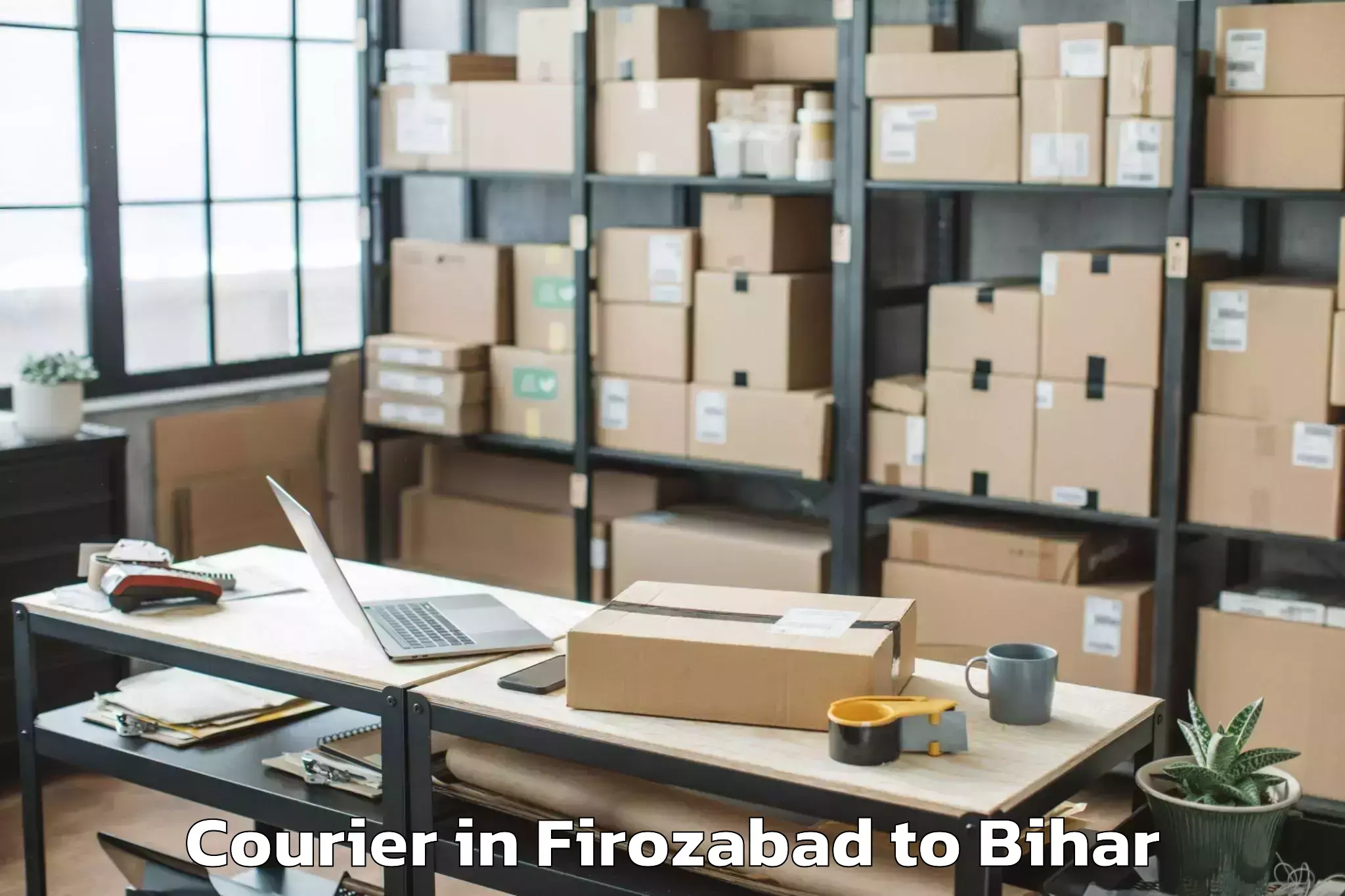 Easy Firozabad to Fulwariya Courier Booking